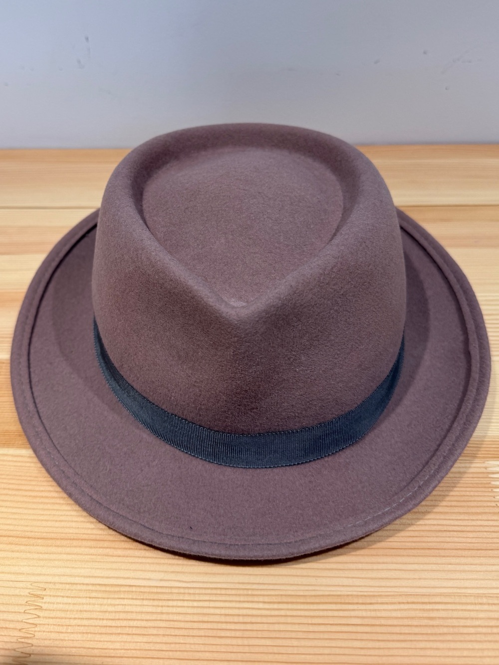 Vintage Jean-Charles Brosseau Paris Wool Fedora – Taupe/Brown - Picture 6 of 14